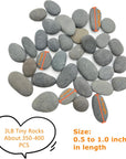 3LB Tiny Painting Rocks DIY Rocks for Painting Detail-Painting Smooth Surface Stones,Arts,Crafts Garden,About 350-400PCS 0.5 to 1.0 Inches ,Hand Picked for Painting Rocks