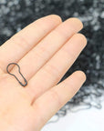 1000Pcs Metal Black Safety Pins/Gourd Pin/Bulb Pin for Clothing Crafting and Diy,Black