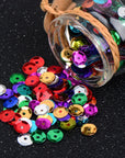 20,000 Pcs Bulk Loose Sequins round Cup Sequins Iridescent Spangles Flat Beads with Storage Box for Crafts, Sewing, Slime, Wedding, Christmas DIY Arts Crafts, 80 Grams, 6 Mm