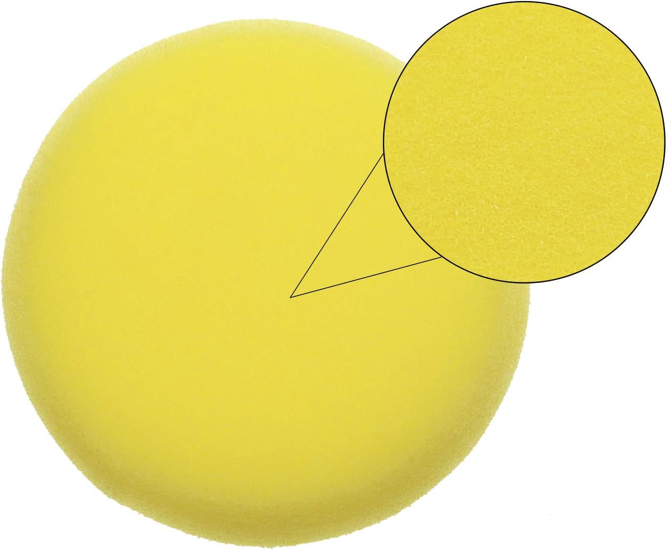 round Sponges 6Pcs 3Inch Yellow Painting Sponges Synthetic Artist Sponges Watercolors Sponges for Art & Craft Pottery Clay Cleaning Ceramics Wall (Round Painting Sponges)