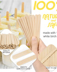 1000Pcs Popsicle Sticks, Natural Wooden Food Grade Craft Sticks, 4-1/2 Inch Great Bulk Ice Cream Sticks for Craft Project, Home Decoration