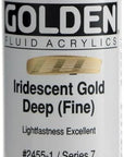 Fluid Acrylic Paint 1 Ounce-Iridescent Gold Deep