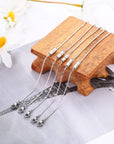 Stainless Steel Necklace Extender Chain Adjustable Silver Necklace Chain Extender with Lobster Clasp for Necklace Bracelet Jewelry Making(5 Pcs)