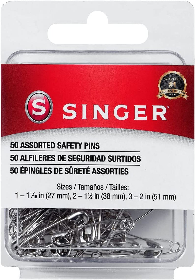 Safety Pins, 50 Count, Size 1-3 Pkg