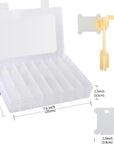 Embroidery Floss Organizer, Cross Stitch Thread Storage Box Tools - Bobbin Winder, 1 Removable 24 Compartments with 40 Hard Plastic Floss Bobbins and Stickers for Craft DIY Embroidery Sewing Storage