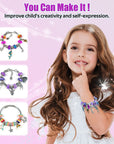 Charm Bracelet Making Kit, Jewelry Making Kit Trendy Stuff for Kids Ages 6-12, Unicorn Toy Cute Stuff for Teen Girls Gifts Birthday Gift, Crafts for Girls 6 7 8 9 10 11 12 Year Old