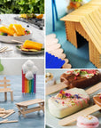 4.5" Craft Ice Cream/Popsicle Sticks/Natural Wood/Diy Projects- Pack of 210