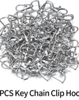 -50 Pcs Keychain Clips,Swivel Clasps Lanyard Snap Hooks,Keychain Hook, Key Chain Rings,Lobster Claw Clasps,D Ring Keychain Clasps,Key Chain Clip Hooks for Purse Hardware Sewing Craft Keychains