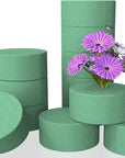 12 Pcs 3 Inch Flower Foam Block round DIY Flower Arrangement Kit Wet Flower Foam for Artificial Flowers, Wedding Aisle Flowers, Party Decoration