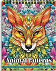 Animal Patterns Spiral Coloring Book Wirebound Hardcover Papers with Relaxing Animals Mandala Drawings Color Pages for Adults Women Seniors Mindfulness Relaxation Anxiety Relief