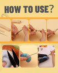 Needle Felting Kit, Wool Roving (5G/Color), Complete Needle Felting Starter Kit with Basic Felt Tools and Supplies Wool Fibre Spinning Craft Wet Felting Material for Beginners