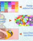 10000, 36 Colors Fuse Beads Kit 5Mm DIY Art Craft Toys for Kids with 4 Pegboards, 60 30 Pattern Paper| B, 10000Pcs