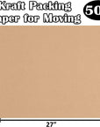 Brown Wrapping Paper Sheets Kraft Paper Wrapping Packing,Moving, Art & Craft,Craft Paper Sheet Brown Paper for Bulletin Board Poster Packing Paper