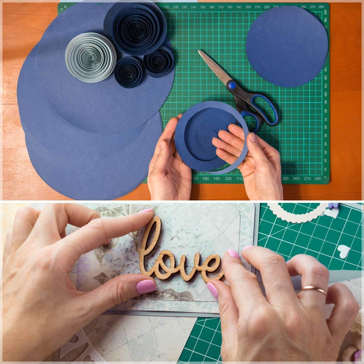 Self Healing Sewing Mat, Rotary Cutting Mat Double Sided 5-Ply Craft Cutting Board for Sewing Crafts Hobby Fabric Precision Scrapbooking Project 9Inch X 12Inch(A4)
