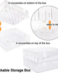Pack of 2 Tall and Clear Storage Box/Organizer for 2X30 Home Embroidery&Cotton Thread Spools Compatible with Tall Thread Spools from Isacord/Floriani/Madeira/Glide/Ra/Connecting Thread