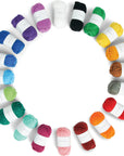 ® Little Crafties™ 20 Assorted Acrylic Yarn Skeins 63Yd Each for Knitting and Crochet Projects , Multipack Starter Kit