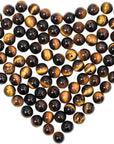 Natural Stone Beads 100Pcs 8Mm round Beads for Jewelry Making Bracelet Tiger Eye