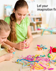 100 Pc. Pipe Cleaner 10 Assorted Colors Chenille Stems, Pipe Cleaners Craft, Fuzzy Sticks Great Craft Supplies DIY Art & Craft Projects| 6”