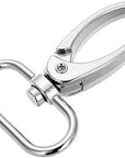1-Inch Silver Curved Lobster Clasps Swivel Trigger Clips Snap (Pack of 20)