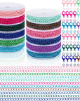 12 Rolls 120 Feet 4 Mm Jewelry Making Chains Necklace Chains Jewelry Making Supplies Jewelry Chain Link Cable Chain Roll with 120 Lobster Clasps 50 Jump Rings for DIY Earring Bracelet, 12 Colors