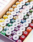 63 Brother Colors Polyester Embroidery Machine Thread Kit 40 Weight for Brother Babylock Janome Singer Pfaff Husqvarna Bernina Embroidery and Sewing Machines 550Y
