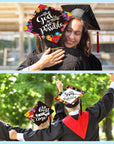12 Pcs Graduation Caps Topper Stickers Cap Topper Decorations for Graduation Grad Hat Decorations Graduation Cap Decorations Caps Topper Graduation Gift for Women Grad Party Favors