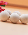 1 Inch Natural round Wooden Ball, Hardwood Balls, for Crafts and DIY Projects, Bag of 50.