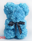 Valentine's Day Gift Rose Bear Eternal Flower Rose Teddy Bear PE Foam Bear 25cm Valentines Day