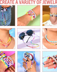Friendship Bracelet Kit, 16800Pcs, 96 Colors Polymer Clay Beads & 24 Colors Glass Seed Beads, 400 Letters Beads,Bracelet Making Kit for DIY Jewelry Making&Friendship Bracelet Making