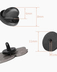 Rubber Pin Backs, 100PCS Lapel Pin Backs, Pin Safety Backs for Brooch Tie Hat Badge Insignia, Black