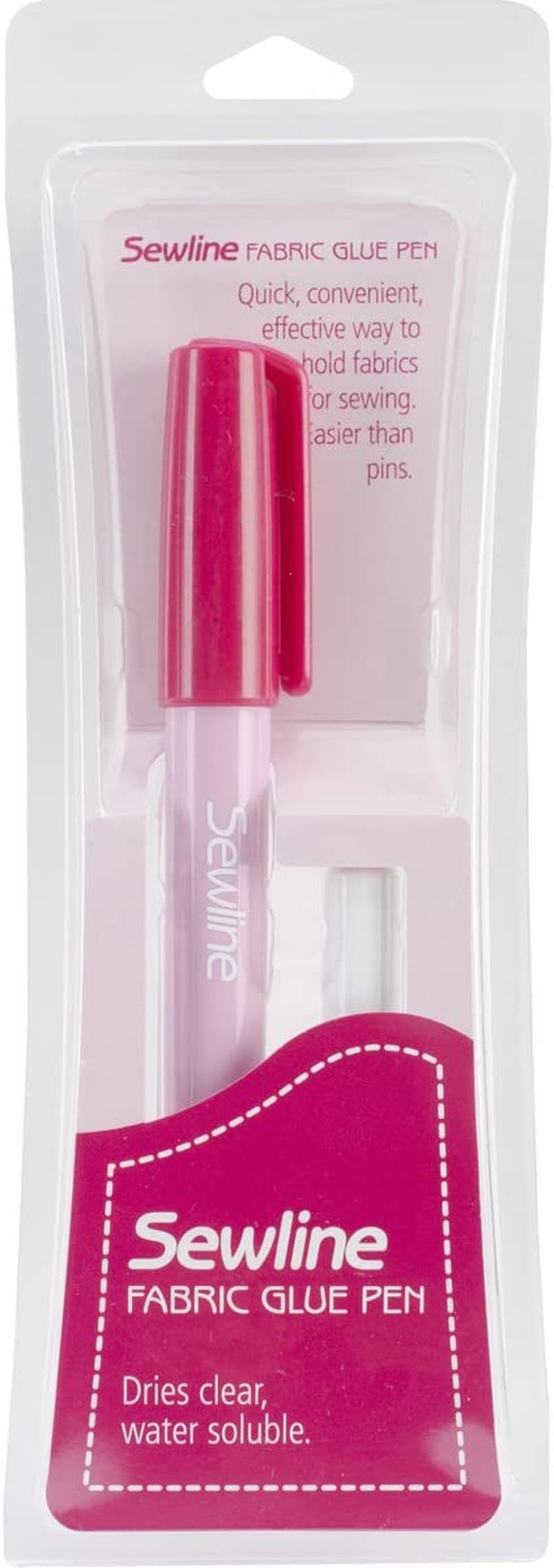 Riolis  Water-Soluble Fabric Glue Pen with Refill-Blue