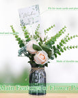240 Pcs Floral Picks Card Holder Plastic Straight Head Flower Card Holder Stick for Card Photo Floral Bouquet Arrangement Valentine'S Day Wedding Birthday Party Decoration (Fork Shape, 9.4 Inch)