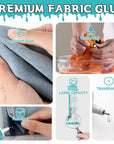 Fabric Glue, 120Ml Washable Fabric Glue, Clear Flexible Fabric Glue for Clothing, Glue for Fabric for All Fabrics, Cotton, Flannel, Denim, Leather, Polyester, Doll Repair