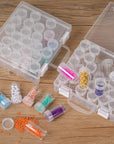 30 Slots Diamond Painting Storage Containers, Bead Organizer Box, Bead Storage Containers Plastic Diamond Painting Art Accessories Boxes Small Clear Embroidery Box for Craft Beads Rhinestones (2 Pack)