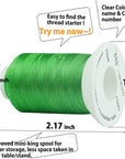 Polyester Embroidery Thread, 80 Spools Embroidery Machine Thread, 500M (550Y) Each Thread Spool, Colors Compatible with Janome & Robison-Anton Colors - Color Card Contained in Box