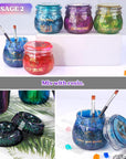 Chameleon Flakes, Resin Supplies -Intense Color Shift Pigment Powder for Resin Molds/Tumblers, Chrome Powder Pigment for Christmas Nail Art/Paint/Soap Making