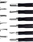 Wood Carving Tools Set - Easy to Use 12 Pcs Mini Wood Chisel Beginner Wood Carving Kit for Adults & Kids Carving Kit Gift