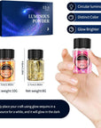 Glow in the Dark Glitter 15 Jar - 12 Colors Glow Glitter and 3 Colors Gold Foil Flakes, High Luminous Glitter for Resin Crafts, Cosmetic, Nail, Glowing Dye for DIY