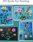3LB Tiny Painting Rocks DIY Rocks for Painting Detail-Painting Smooth Surface Stones,Arts,Crafts Garden,About 350-400PCS 0.5 to 1.0 Inches ,Hand Picked for Painting Rocks