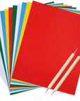 Transfer Paper and Tracing Paper with Embossing Stylus, 22 Pcs Carbon Water-Soluble Transfer Papers Transfer Pattern on Cloth,Canvas,Fabric,Wood for Sewing Cross Stitch Embroidery Paint Kit