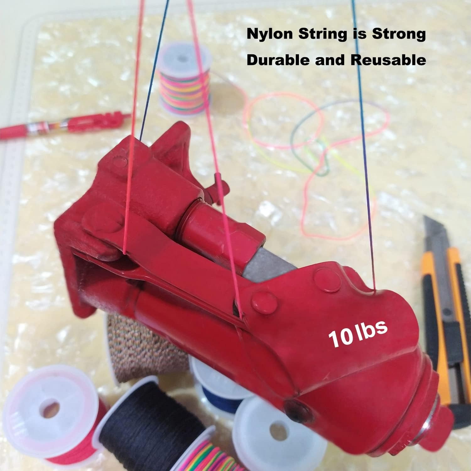 Nylon String for Bracelets, 6 Rolls 270 Yards 0.8 Mm Beading Cord for Kumihimo, Blinds String, Braided Bracelets, Chinese Knot, Wind Chime, Jewelry Making