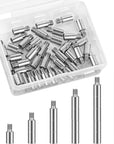 40Pcs Scrapbook Extension Posts Album Accessories Extension Post Replacement Extension Screws Posts for Binding Extending Scrapbook Photo Album Refill Pages
