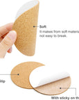 36 Pcs Self-Adhesive Cork round for DIY Coasters, 4"X 4" Cork Circle, Cork Tiles, Cork Mat, Cork Sheets with Strong Adhesive-Backed