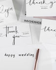 50Sets Wedding Thank You Cards with Envelopes and Stickers 4 Designs Mr and Mrs Thank You Notes Bulk Wedding Gift Cards Thank You Cards for Guests Wedding Party Decor Supplies 6 X 4 Inch
