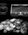 200 Pcs Clear Disc Pads to Stabilize Earrings, Plastic Discs for Earring Backs