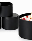 24 Pieces 4 Oz Black Candle Tins,4Oz Candle Jars Candle Containers with Lids, Candle Tin for Candles Making, Arts & Crafts, Storage, and Gifts