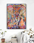 Diamond Painting Art Kits for Adults (19.7X15.7Inch) Elephant DIY 5D Diamonds Paintings Dotz Kit Full Drill Crafts Dots Pack for Home Office Wall Decor (Elephant)