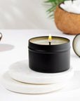 Candle Tins 8Oz, 24 Piece Candle Tin Cans Bulk Candle Containers for Candle Making Supplies Wholesale Candle Tins - Black