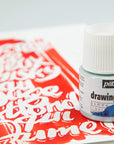 Easy Peel Liquid Latex Masking Fluid - Drawing Gum - Dries Quickly - for Ink - Watercolor - Gouache Painting & Illustration - Fine Arts & Crafts Supplies - 45Ml Bottle