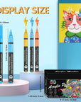 Acrylic Paint Pens, 60 Colors Acrylic Paint Marker, 0.7Mm Extra Fine Paint Pens for Canvas, Rock Painting, Wood, Glass, Metal, Ceramic, Stone